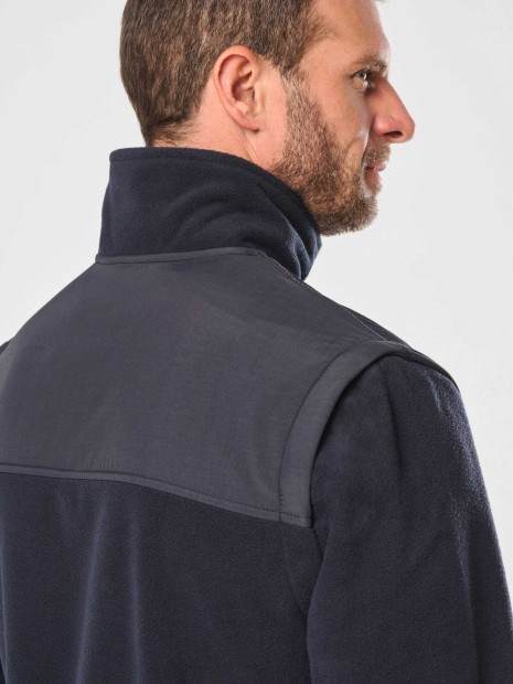 Laines polaires à personnaliser WK. DESIGNED TO WORK Veste polaire manches amovibles homme 