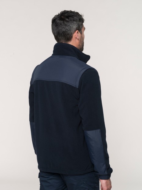 Laines polaires à personnaliser WK. DESIGNED TO WORK Veste polaire manches amovibles homme 