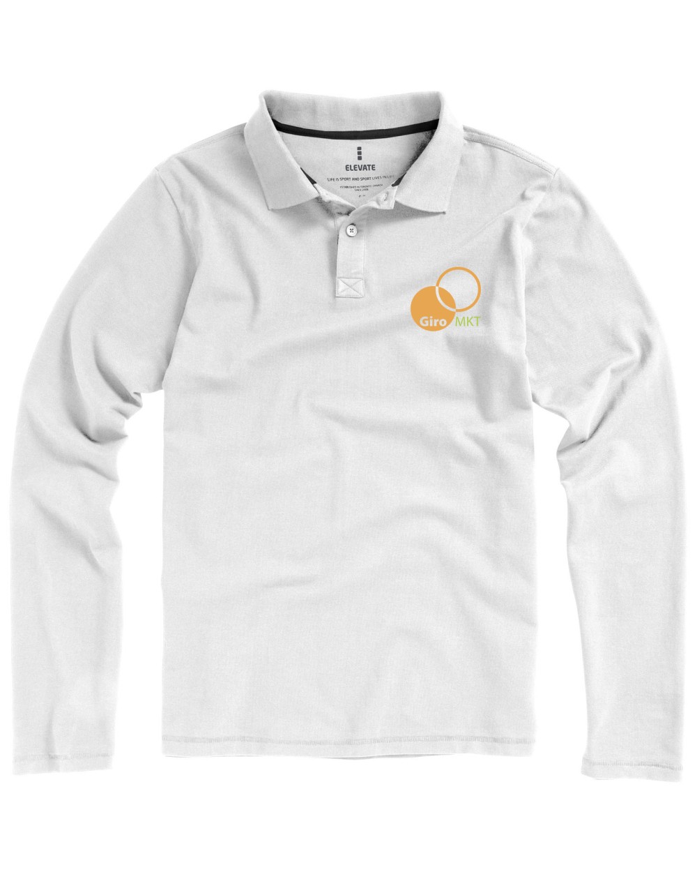 ELEVATE Oakville Langarm Poloshirt für Herren Poloshirts personalisierbar