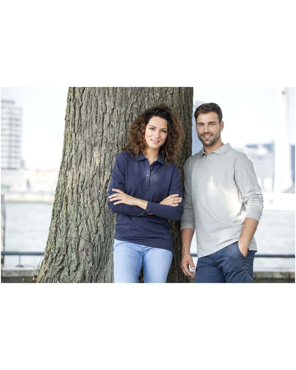 Polos personnalisable ELEVATE Polo manches longues homme Oakville