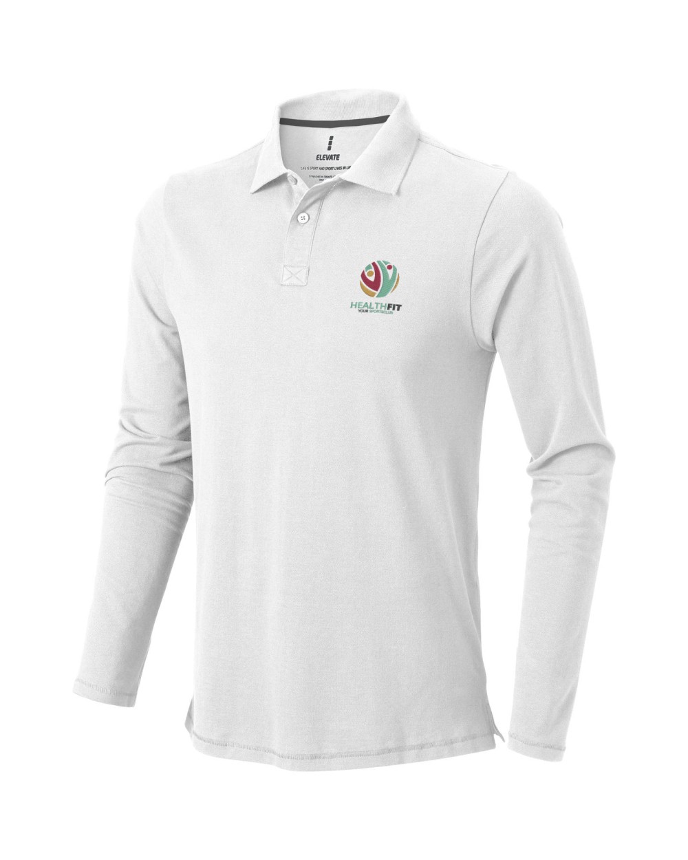 ELEVATE Oakville Langarm Poloshirt für Herren Poloshirts personalisierbar