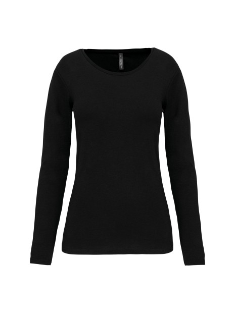 KARIBAN T-shirt col rond manches longues femme /api/colors/b9fdad4a-5e94-45cb-8c03-c08b349b28c3 personnalisable