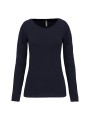 KARIBAN T-shirt col rond manches longues femme /api/colors/b68891a9-1d28-4f7a-8deb-775c45027afd personnalisable