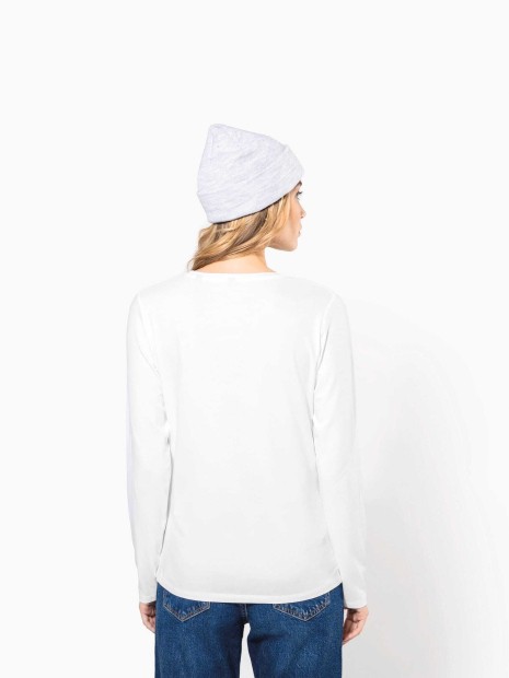 T-Shirts à personnaliser KARIBAN T-shirt col rond manches longues femme 