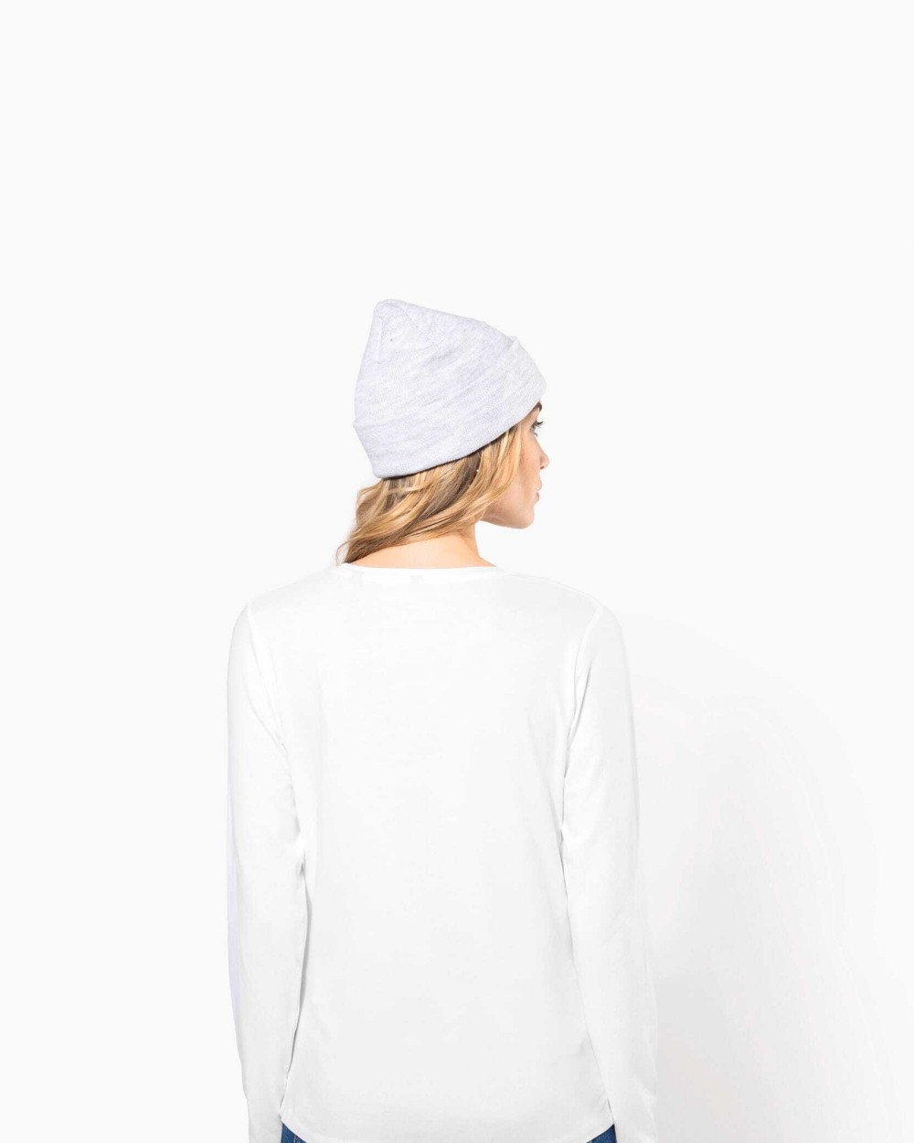 KARIBAN Damen Langarm-T-Shirt mit Rundhalsausschnitt T-Shirts personalisierbar