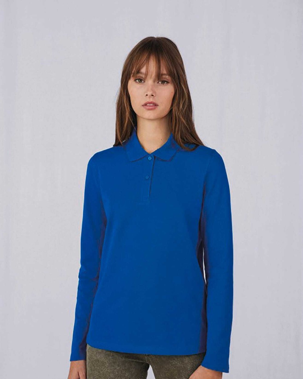 Polos personnalisable B&C MY POLO 180 Femme manches longues