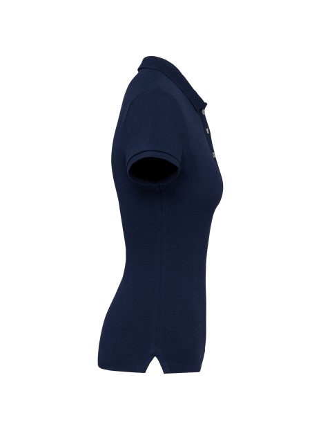 KARIBAN Polo vintage manches courtes femme /api/colors/82d58f77-9ee3-416f-8a04-5c6727739e11 personnalisable