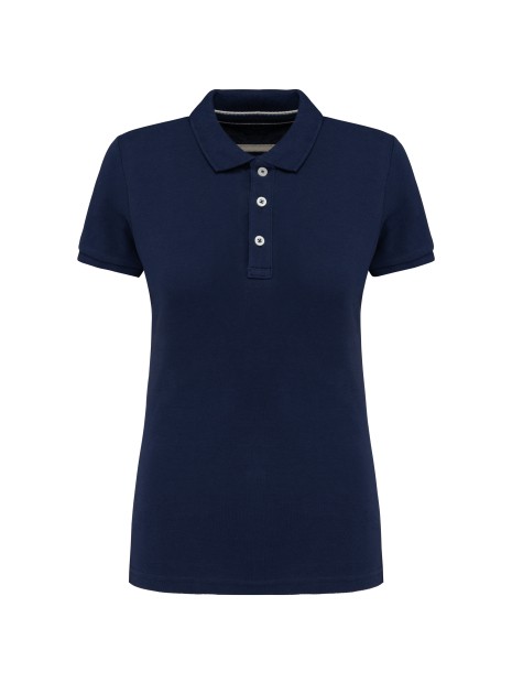 KARIBAN Polo vintage manches courtes femme /api/colors/82d58f77-9ee3-416f-8a04-5c6727739e11 personnalisable