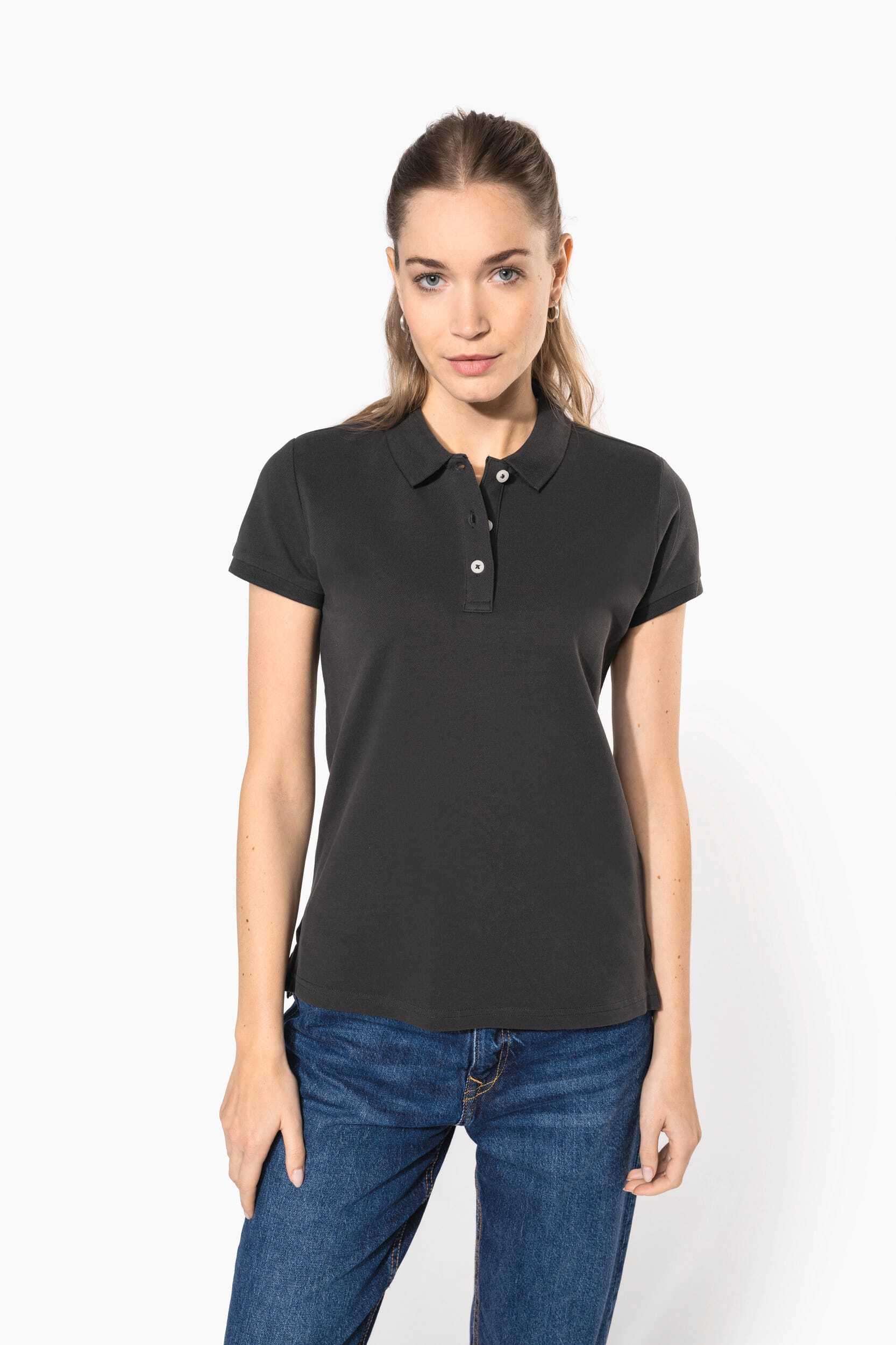 Polos personnalisable KARIBAN Polo vintage manches courtes femme