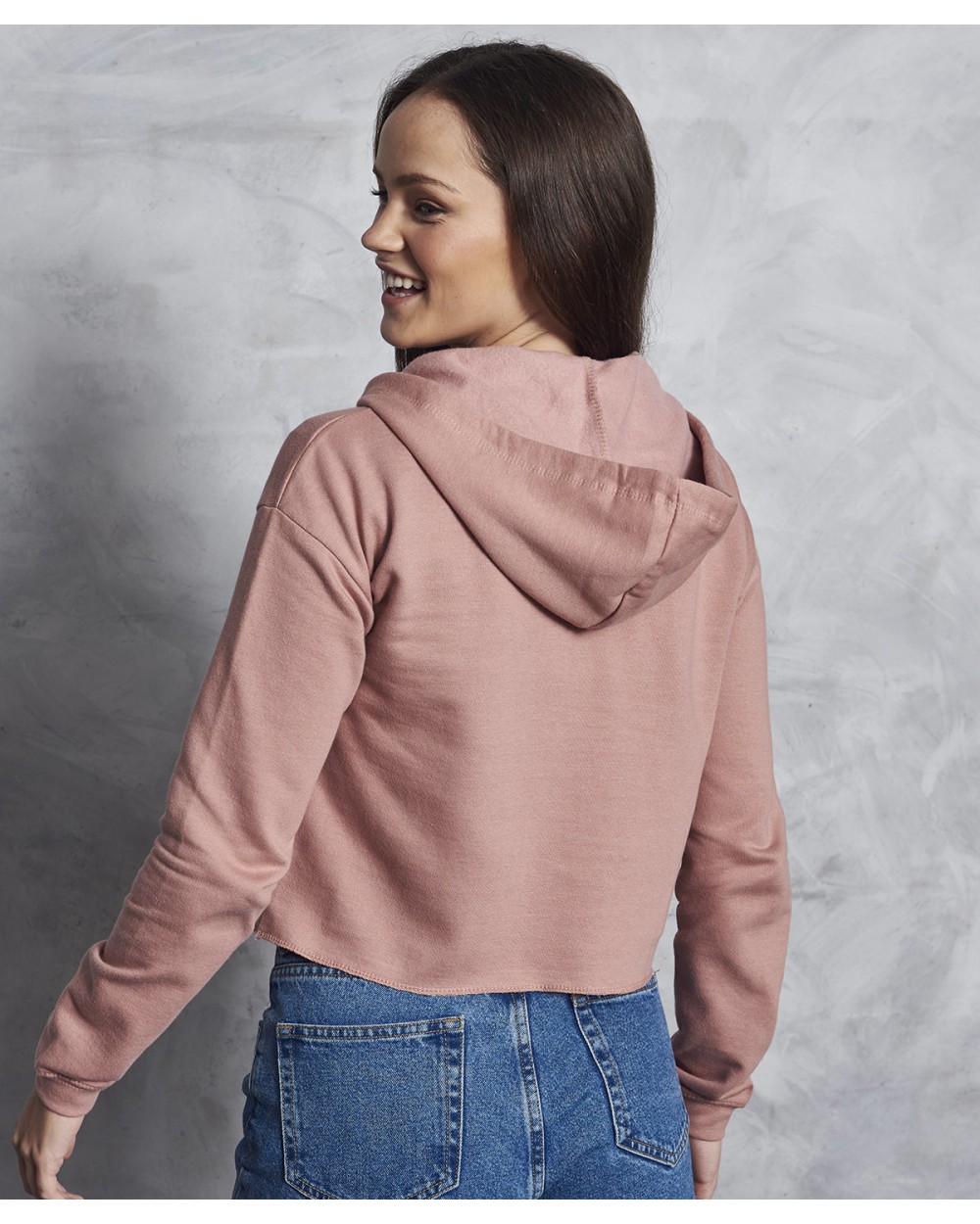 Sweat-shirts personnalisable AWDIS GIRLIE CROPPED HOODIE