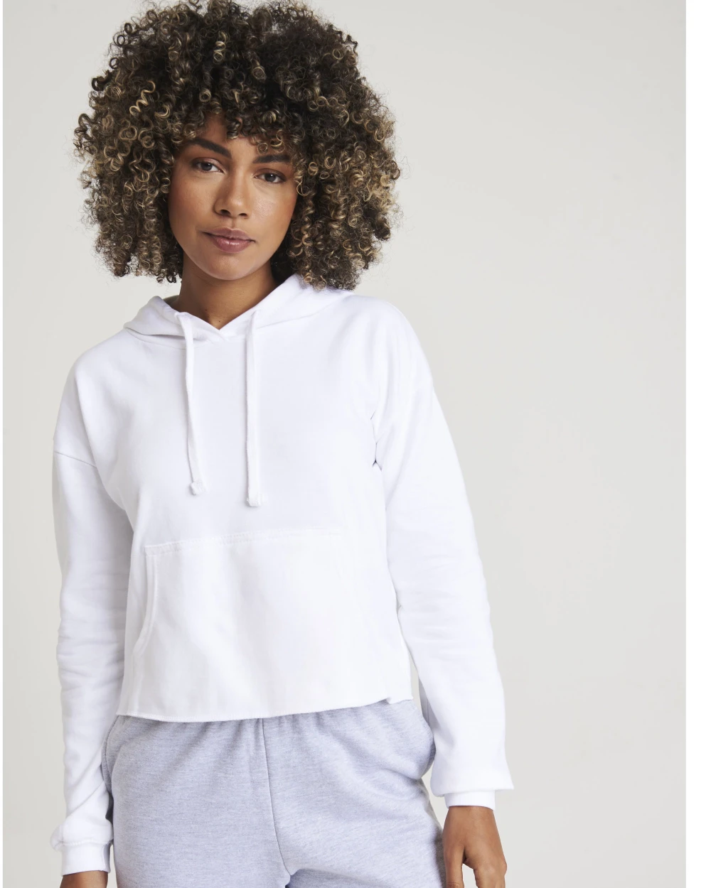 AWDIS GIRLIE CROPPED HOODIE Sweatshirts personalisierbar