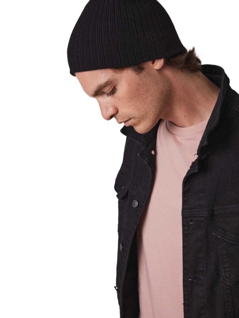 Bonnets à personnaliser K-UP Bonnet tricot côtelé 