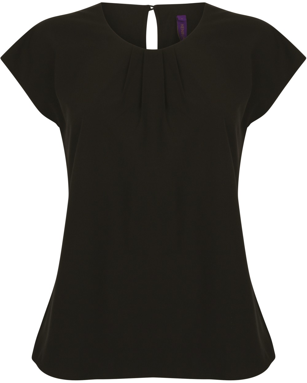 T-shirts HENBURY Ladies pleat front blouse voor bedrukking &amp; borduring