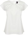 T-shirts HENBURY Ladies pleat front blouse voor bedrukking &amp; borduring