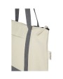 Tote bags 4DO Repose draagtas met rits van 320 g/m² gerecycled katoen 10L voor bedrukking &amp; borduring