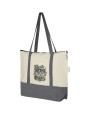 Tote bags personnalisable 4DO Sac shopping à fermeture éclair 10 L en coton recyclé 320 g/m² Repose