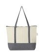 4DO Repose 320 g/m² recycelte Tragetasche mit Reißverschluss 10L Tote Bags personalisierbar