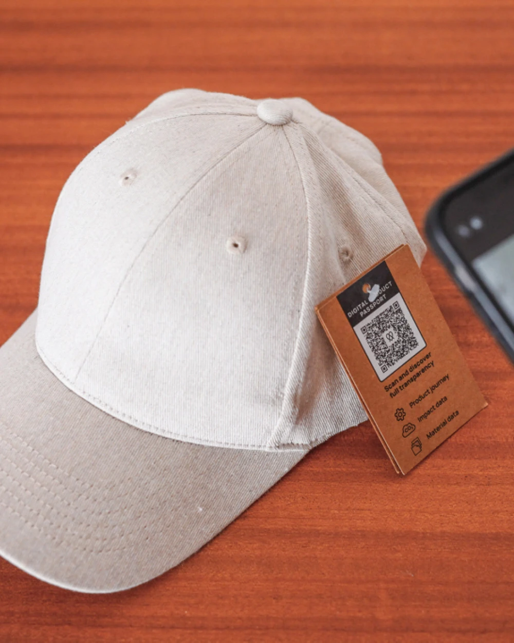 Petjes 4DO Milo AWARE™ recycled heather 6 paneel cap 200gr voor bedrukking &amp; borduring