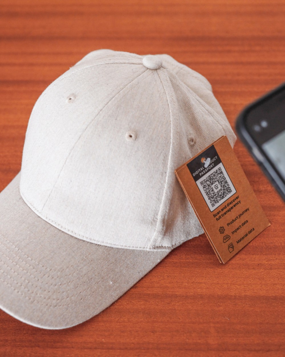 Casquettes personnalisable 4DO Casquette 6 panneaux 200gr chiné et recyclé AWARE™ Milo