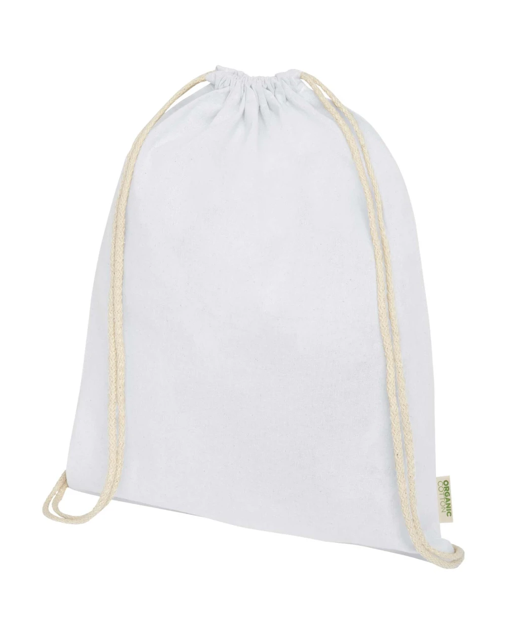 Tassen & Zakken 4DO Odisha 140 g/m² OCS biologisch katoenen trekkoordtas 5L voor bedrukking &amp; borduring