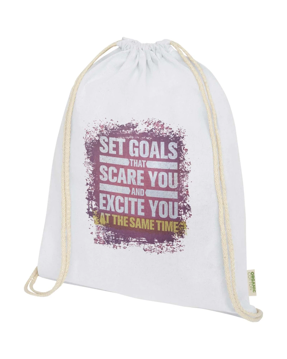 Sacs & Bagagerie personnalisable 4DO Sac refermable à cordon Odisha de 5 L bio certifié OCS 140 g/m²