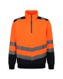 REGATTA Pro hi-vis 1/4 zip sweatshirt Sweatshirts personalisierbar