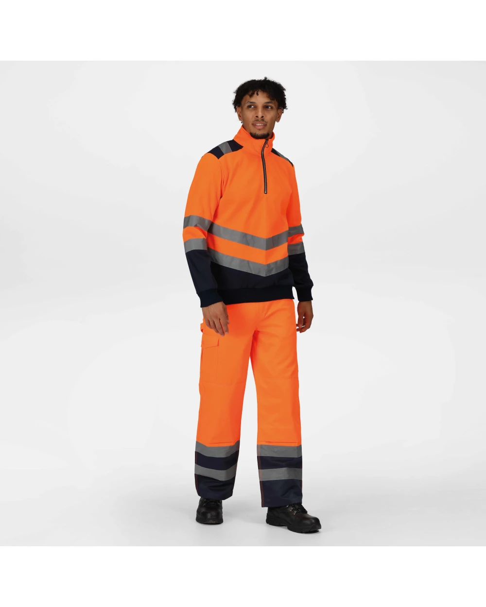 Sweat-shirts personnalisable REGATTA Pro hi-vis 1/4 zip sweatshirt