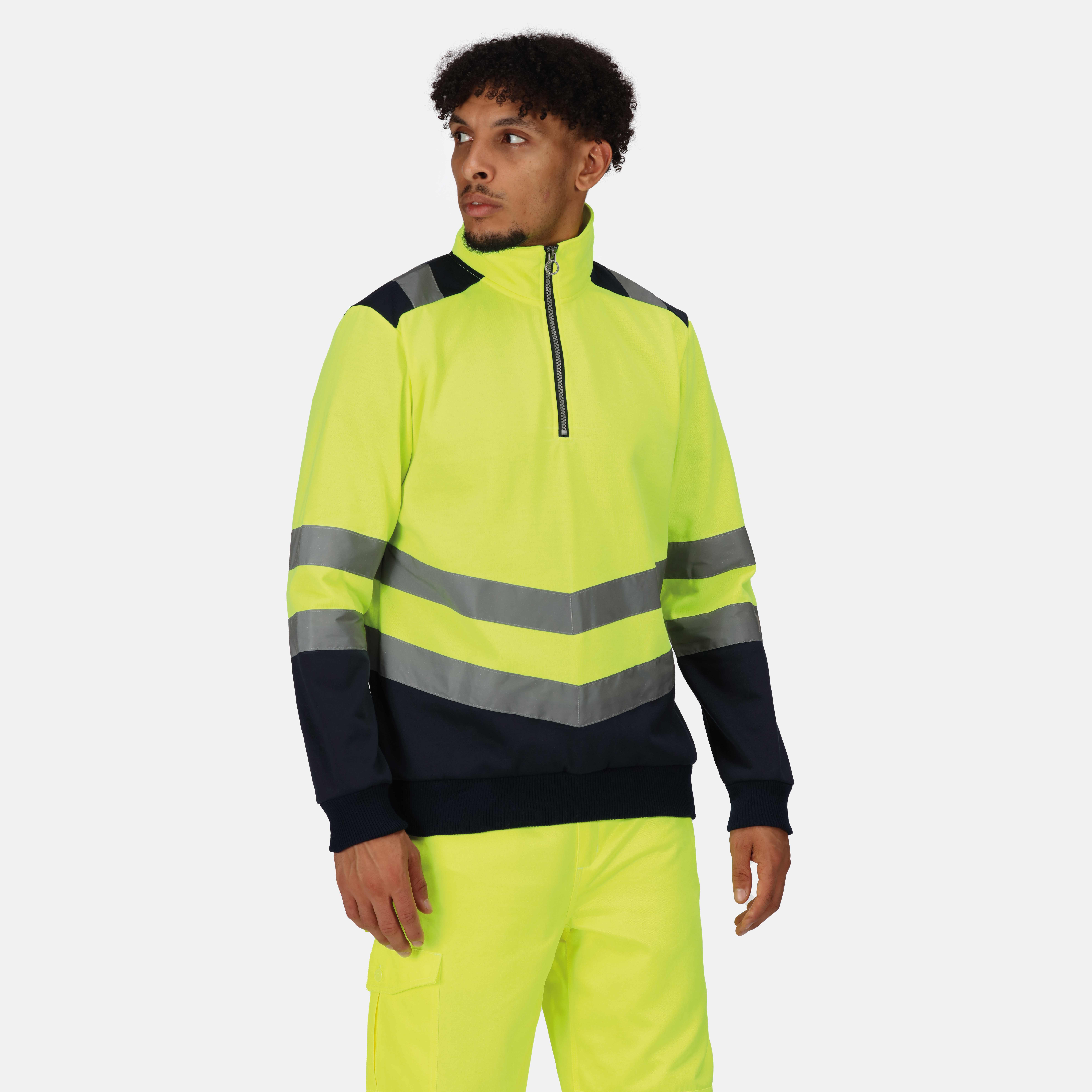 Sweat-shirts personnalisable REGATTA Pro hi-vis 1/4 zip sweatshirt