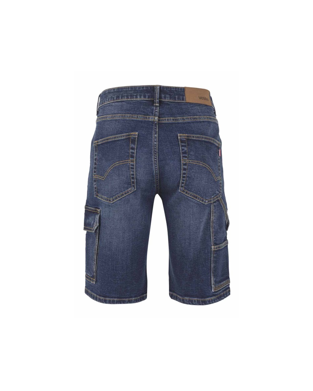 VELILLA MULTI-POCKET STRETCH DENIM BERMUDA SHORTS Bermudas & Shorts personalisierbar