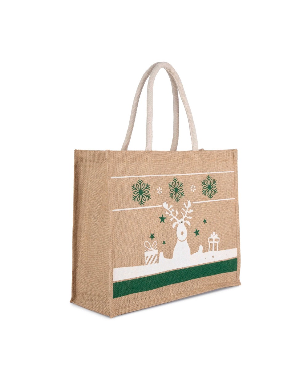 Tote bags KIMOOD Shopper met kerstmotieven voor bedrukking &amp; borduring