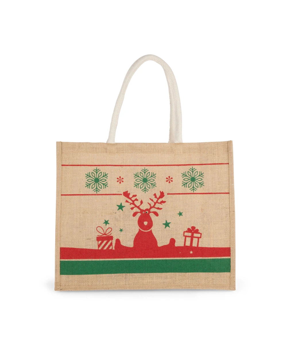 KIMOOD Einkaufstasche mit Weihnachtsmotiven Tote Bags personalisierbar