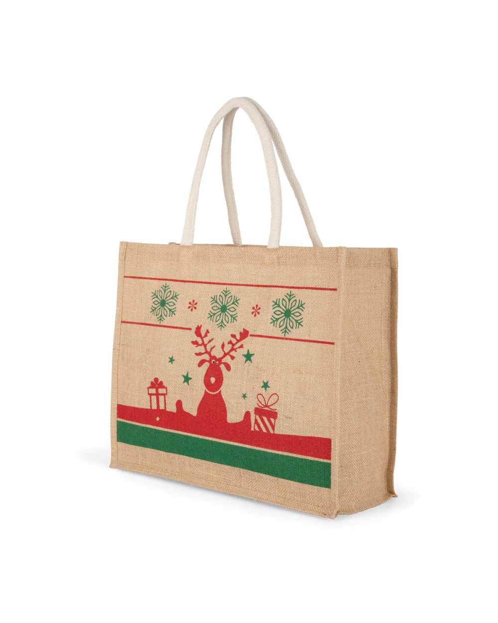 Tote bags KIMOOD Shopper met kerstmotieven voor bedrukking &amp; borduring