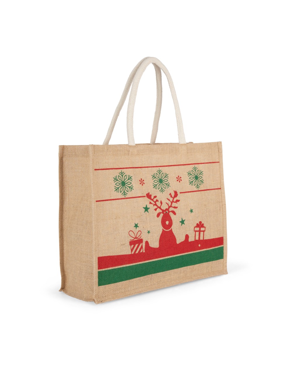 Tote bags KIMOOD Shopper met kerstmotieven voor bedrukking &amp; borduring
