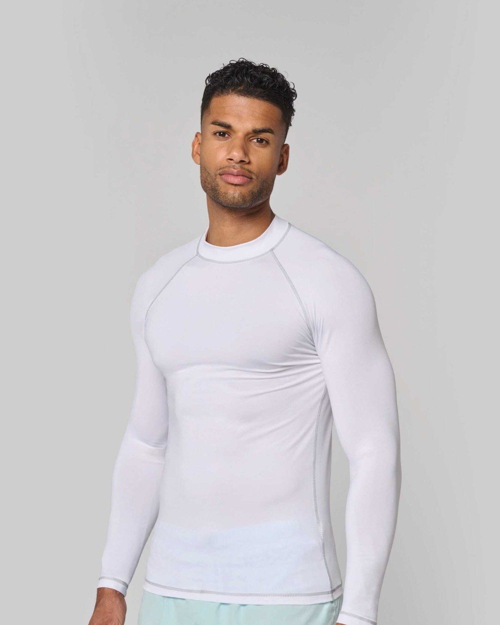 T-shirts PROACT Functioneel heren-T-shirt met lange mouwen en anti-UV-bescherming voor bedrukking &amp; borduring