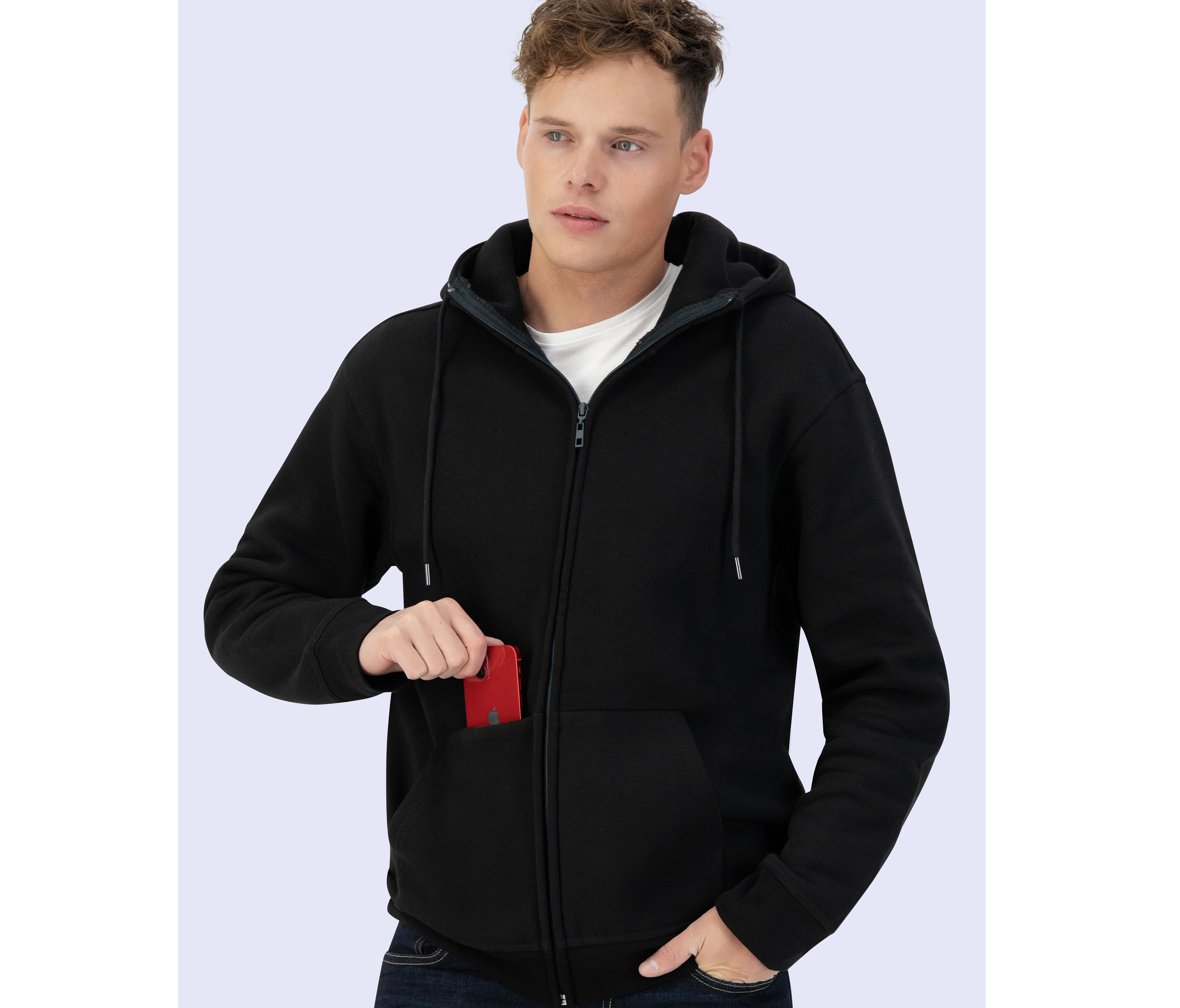 Sweaters & hoodies STARWORLD ORGANIC COTTON ZIPPED HOODIE voor bedrukking &amp; borduring