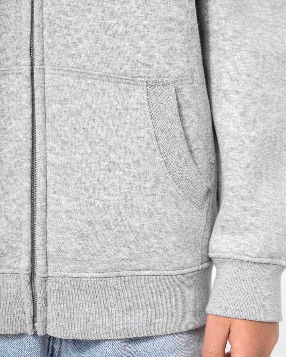 Sweaters & hoodies KARIBAN Gerecycled sweatvest met capuchon voor bedrukking &amp; borduring