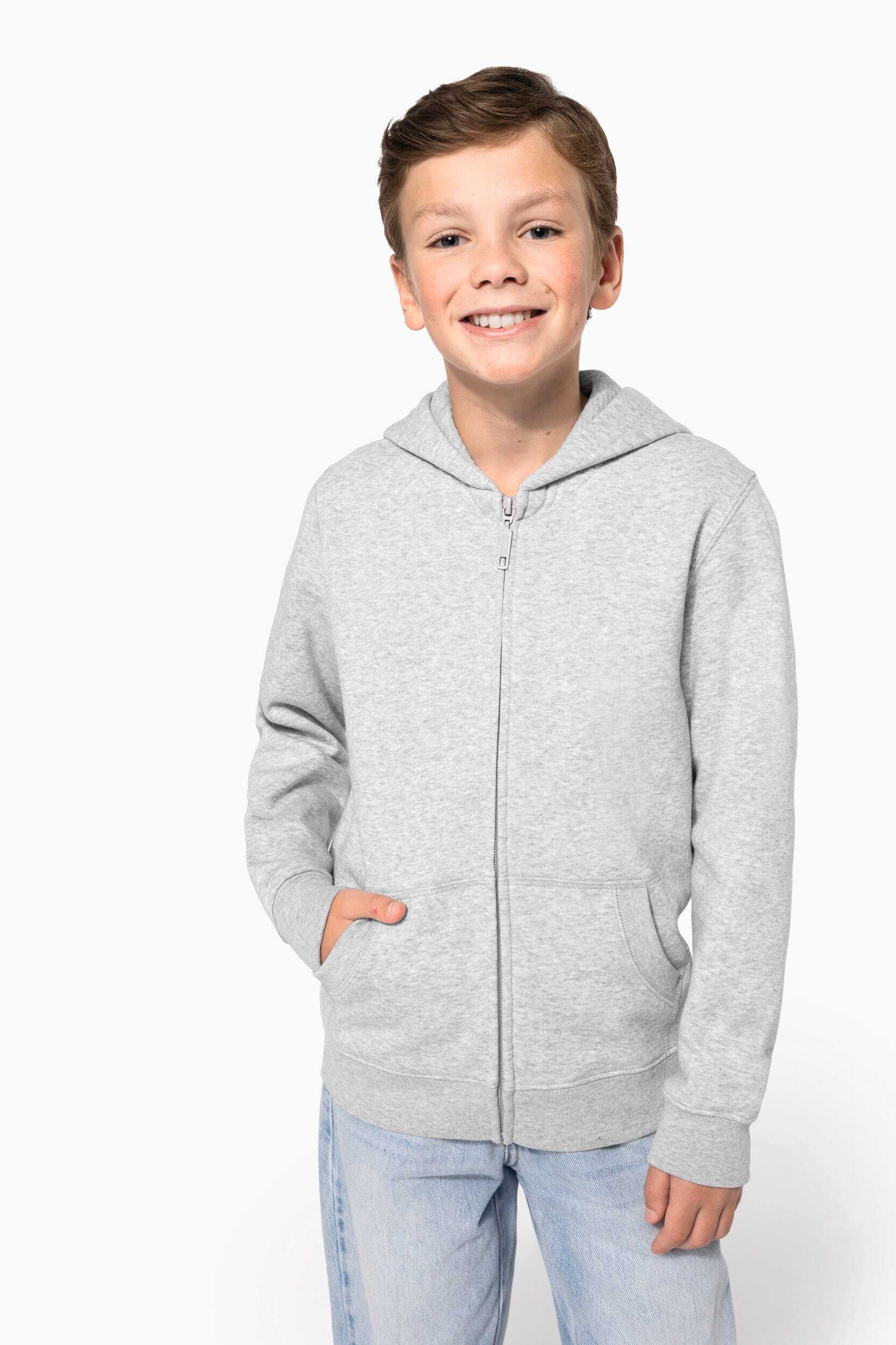 Sweaters & hoodies KARIBAN Gerecycled sweatvest met capuchon voor bedrukking &amp; borduring