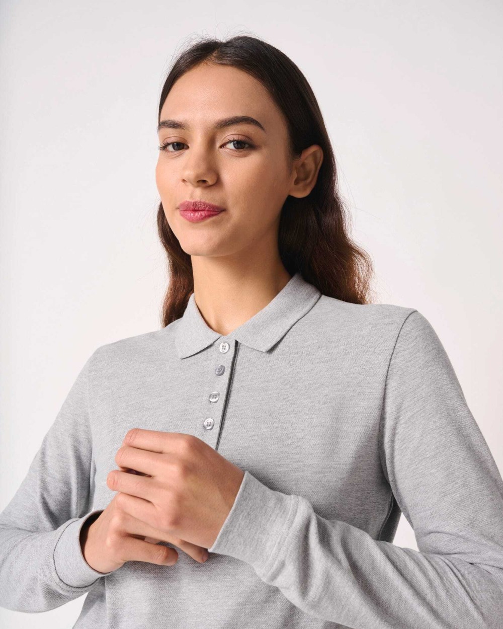 Polos personnalisable IDEAL BASIC BRAND Polo piqué LSL femme