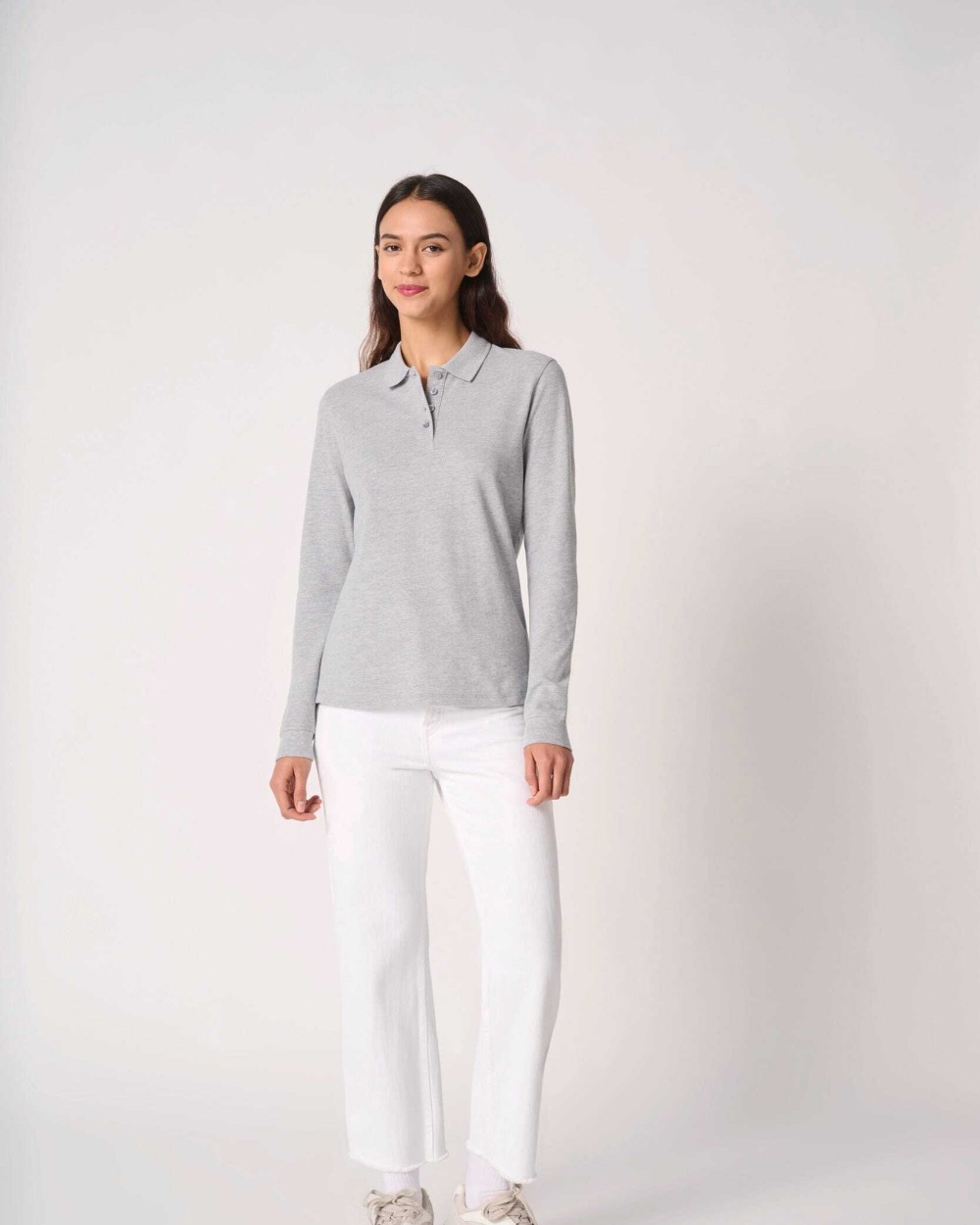 Polo's IDEAL BASIC BRAND Dames piquépolo LSL voor bedrukking &amp; borduring