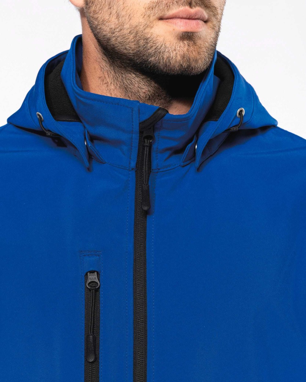 Softshells personnalisable KARIBAN Veste Softshell 3 couches à capuche avec manches amovibles unisexe