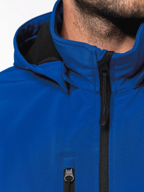 Softshells à personnaliser KARIBAN Veste Softshell 3 couches à capuche avec manches amovibles unisexe 