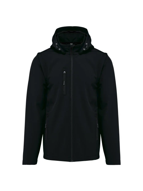 KARIBAN Veste Softshell 3 couches à capuche avec manches amovibles unisexe /api/colors/b9fdad4a-5e94-45cb-8c03-c08b349b28c3 personnalisable