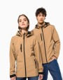 KARIBAN 3-lagige Unisex-Softshell-Jacke mit Kapuze und abnehmbaren Ärmeln Softshells personalisierbar