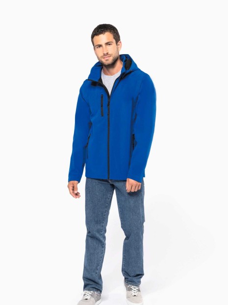 Softshells à personnaliser KARIBAN Veste Softshell 3 couches à capuche avec manches amovibles unisexe 