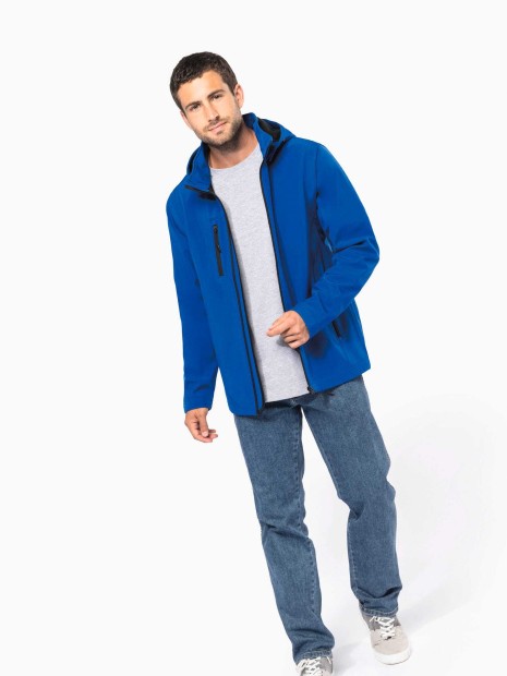 Softshells à personnaliser KARIBAN Veste Softshell 3 couches à capuche avec manches amovibles unisexe 