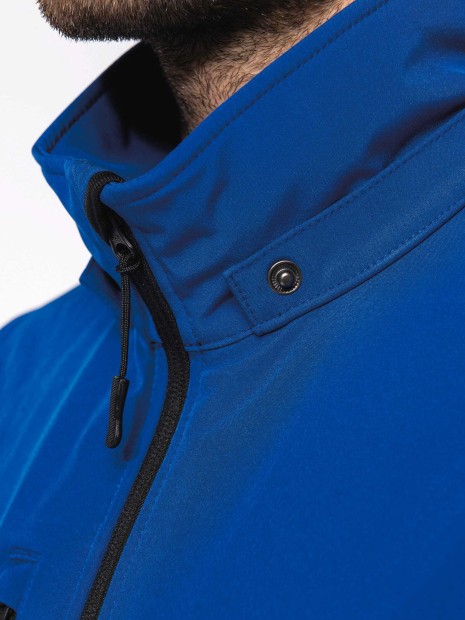 Softshells à personnaliser KARIBAN Veste Softshell 3 couches à capuche avec manches amovibles unisexe 