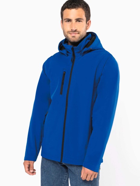 Softshells à personnaliser KARIBAN Veste Softshell 3 couches à capuche avec manches amovibles unisexe 