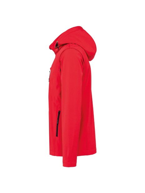 KARIBAN Veste Softshell 3 couches à capuche avec manches amovibles unisexe /api/colors/c953313a-9c9d-493b-934e-ddcf8fada2ae personnalisable