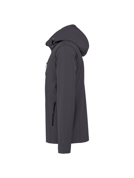 KARIBAN Veste Softshell 3 couches à capuche avec manches amovibles unisexe /api/colors/20c94c25-18de-40b8-aaba-78338c33ca22 personnalisable