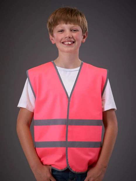 Gilets de sécurité à personnaliser YOKO Gilet avec bordures et bandes réfléchissantes 